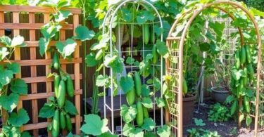 9 idées de treillis pour concombres à faire soi-même pour une récolte facile