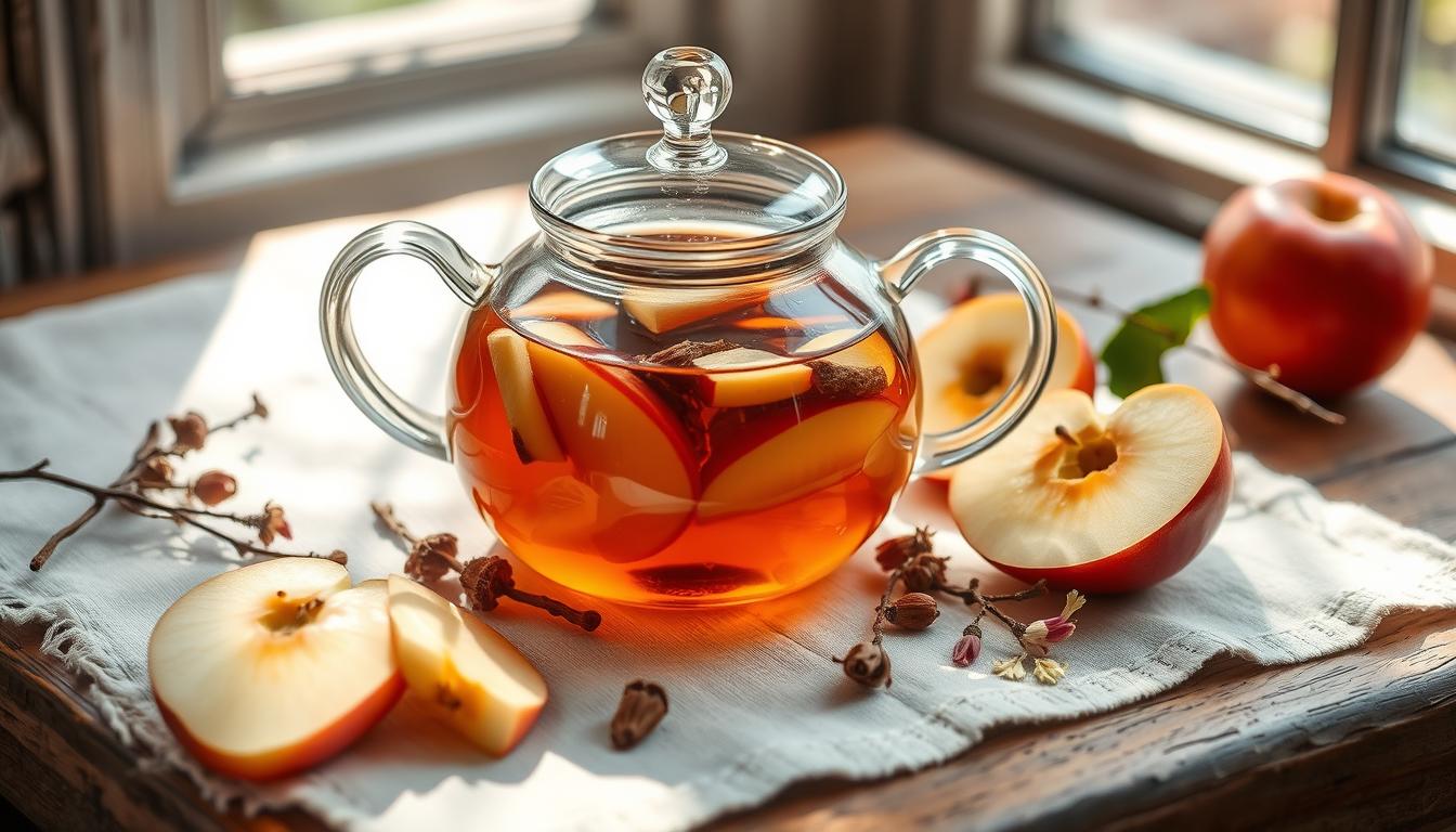 L'art de préparer une infusion nourrissante à base de pomme, d'astragale et d'au