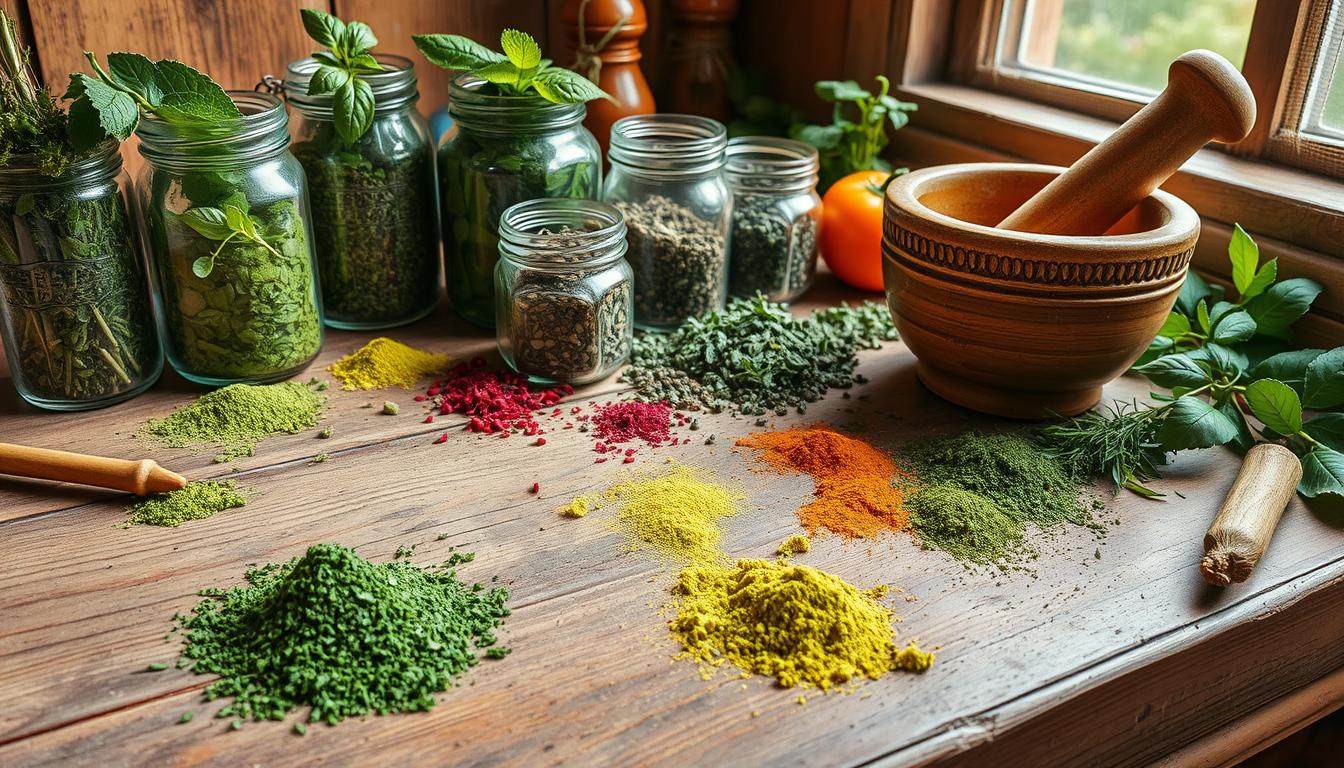 Poudres d'herbes et de légumes maison : fraîches, naturelles et durables