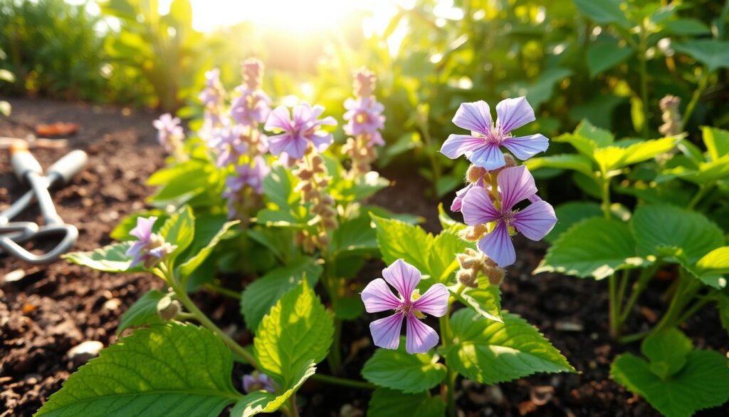 culture de la mauve naine