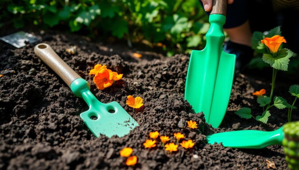 préparer le sol pour les capucines